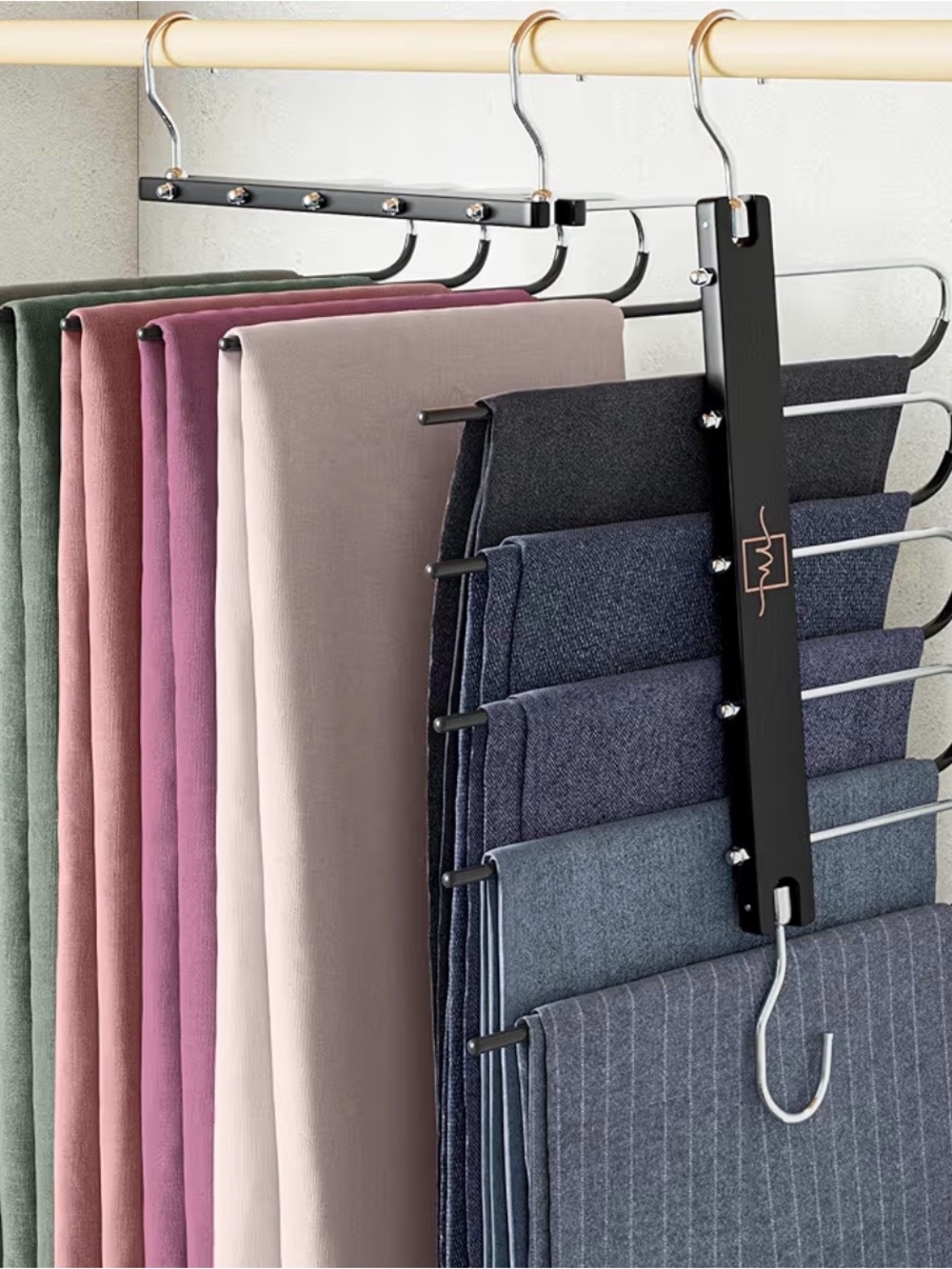 MORALVE Pants Hangers Space Saving